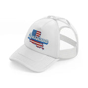 louisiana flag white trucker hat