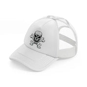 skull & bones-white-trucker-hat