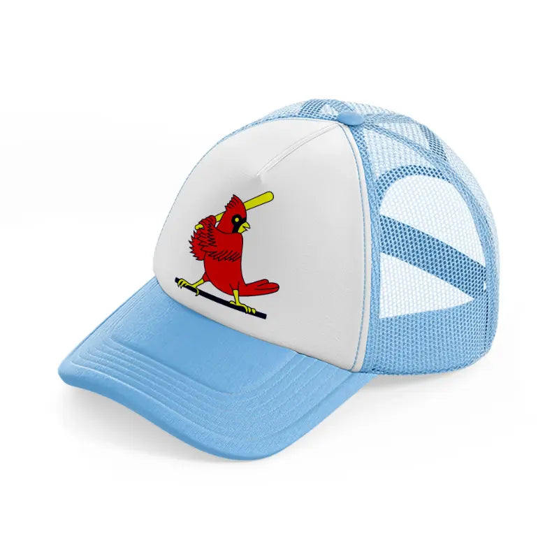 st louis cardinals bird-sky-blue-trucker-hat