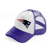 new england patriots emblem-purple-trucker-hat