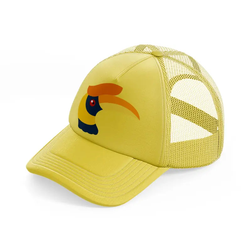 hornbill-gold-trucker-hat