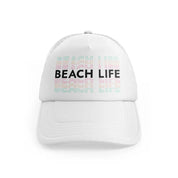 Beach Life Mirror Textwhitefront-view