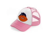 chicago bears ball-pink-and-white-trucker-hat