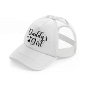 daddy's girl white trucker hat