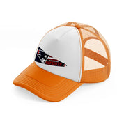 new england patriots flag-orange-trucker-hat