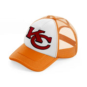 kansas city chiefs logo-orange-trucker-hat