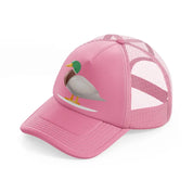 042 duck pink trucker hat