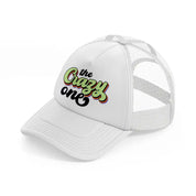 the crazy one white trucker hat