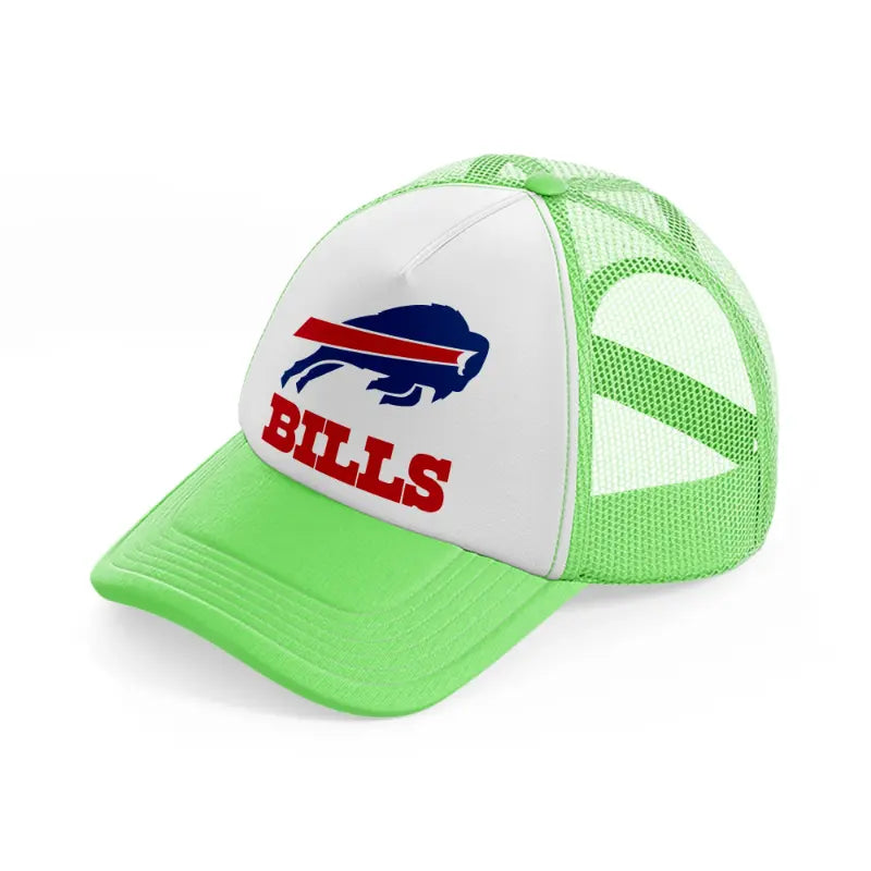 buffalo bills-lime-green-trucker-hat
