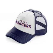texas rangers logo-navy-blue-and-white-trucker-hat