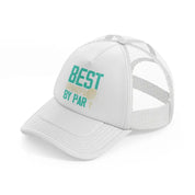 best grandpa by par blue white trucker hat