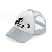 gone fishing boat-grey-trucker-hat