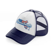 massachusetts flag-navy-blue-and-white-trucker-hat