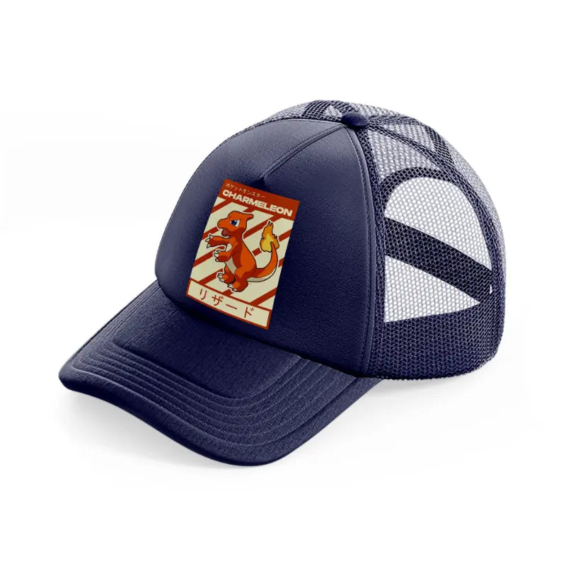 charmeleon navy blue trucker hat