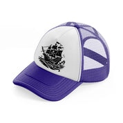 pirate ship-purple-trucker-hat