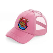 chopper pink trucker hat