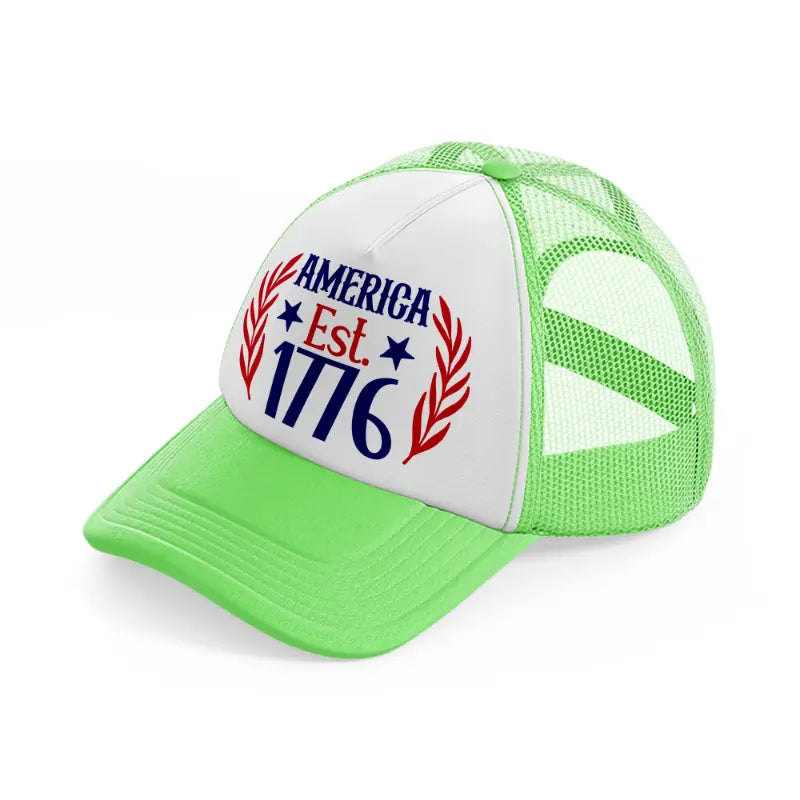 america est. 1776-01-lime-green-trucker-hat