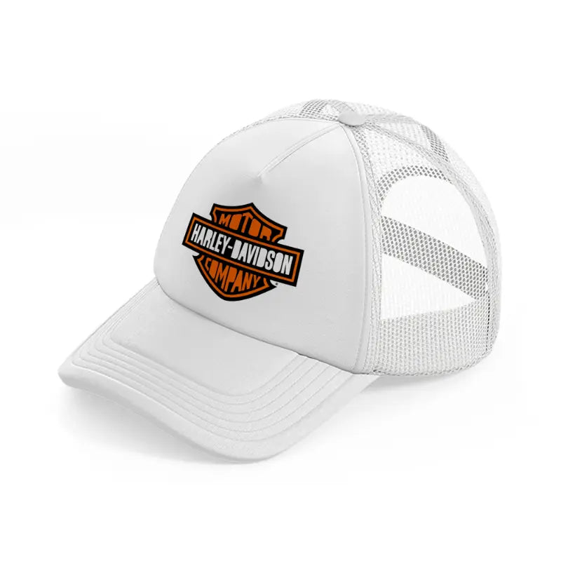 harley-davidson motor company-white-trucker-hat