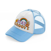 hippiehappy1 sky blue trucker hat