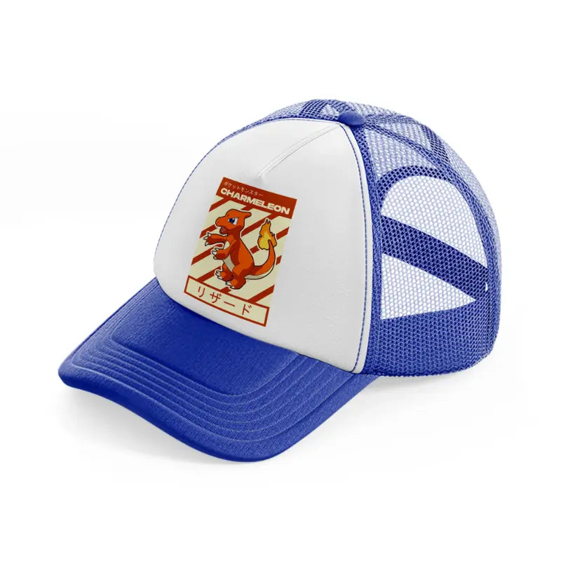 charmeleon blue and white trucker hat