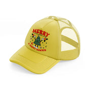 merry everything and a happy always-gold-trucker-hat