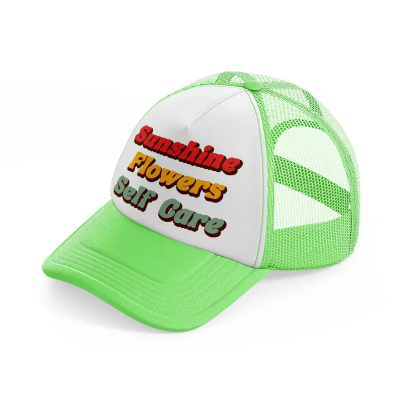 retro elements-94-lime-green-trucker-hat