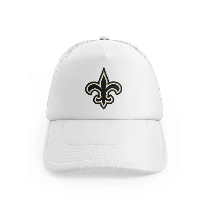New Orleans Saints Black Emblemwhitefront-view