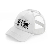 mickey deer confuse-white-trucker-hat