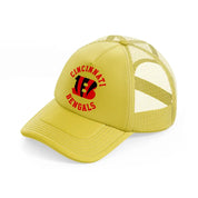 cincinnati bengals circle-gold-trucker-hat
