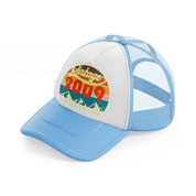 vintage 2009 limited edition-sky-blue-trucker-hat