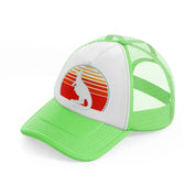 kangaroo retro vintage 80s style-lime-green-trucker-hat