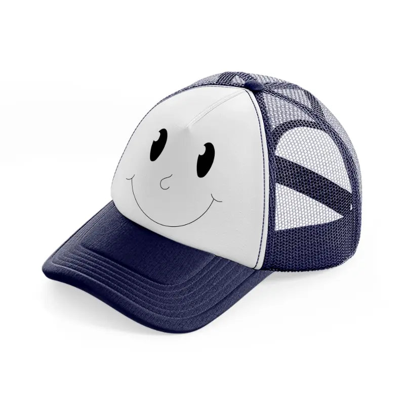 groovy elements-62-navy-blue-and-white-trucker-hat