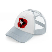 death note apple grey trucker hat