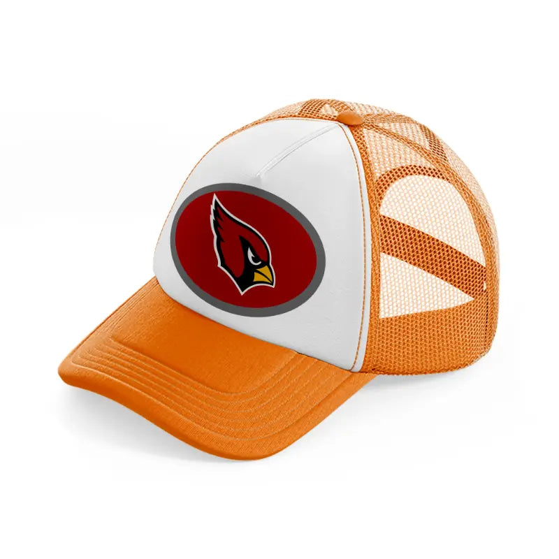 arizona cardinals small logo-orange-trucker-hat