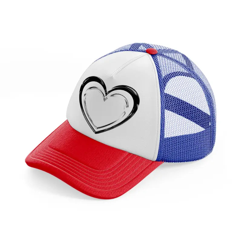 heart multicolor trucker hat