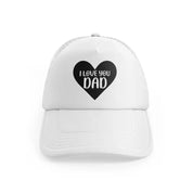I Love You Dad Heartwhitefront-view