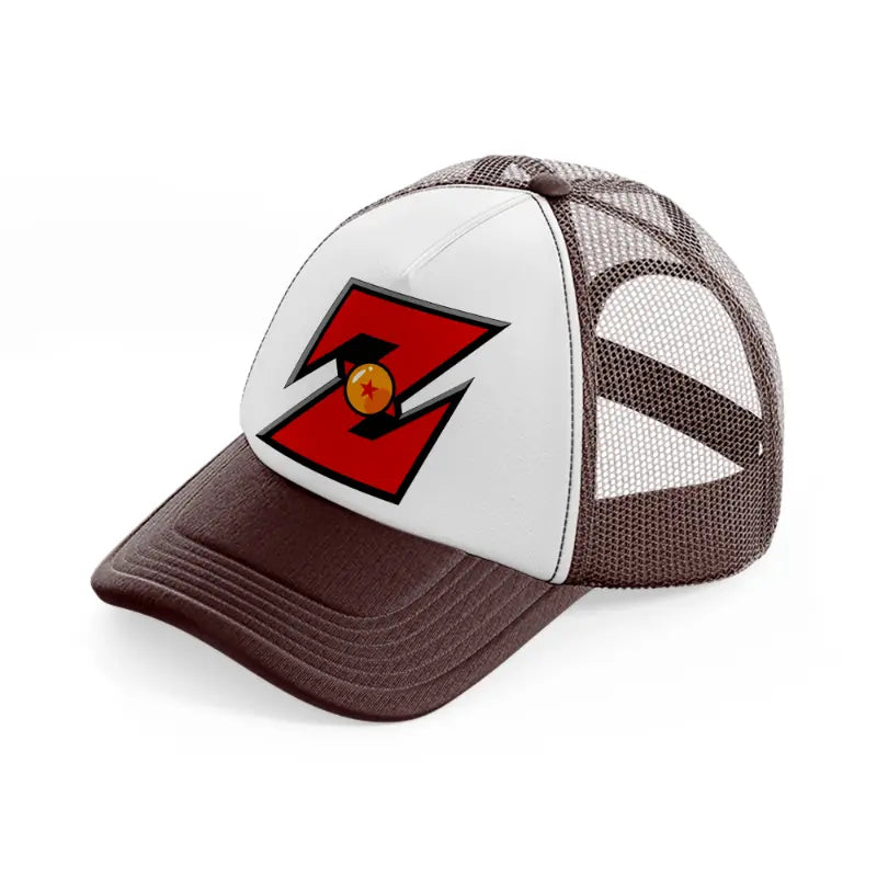 dragonball emblem-brown-trucker-hat