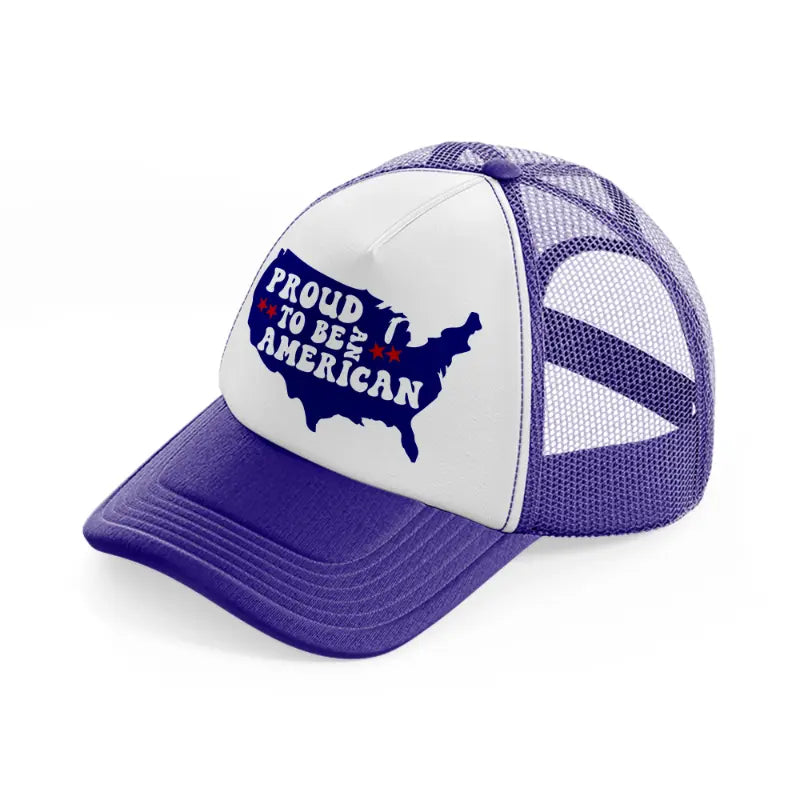 proud to be an american 2-01-purple-trucker-hat