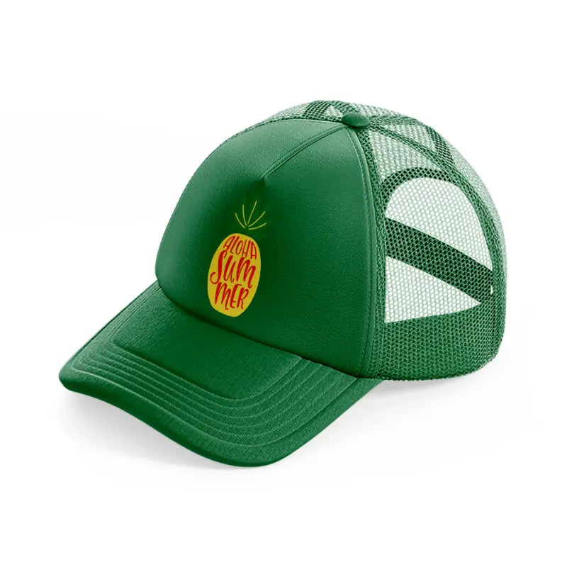 aloha summer pineapple-green-trucker-hat