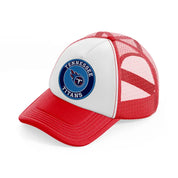 tennessee titans badge-red-and-white-trucker-hat