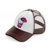 hello kitty umbrella brown trucker hat