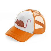 045 mouse orange trucker hat