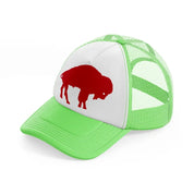 buffalo shape-lime-green-trucker-hat