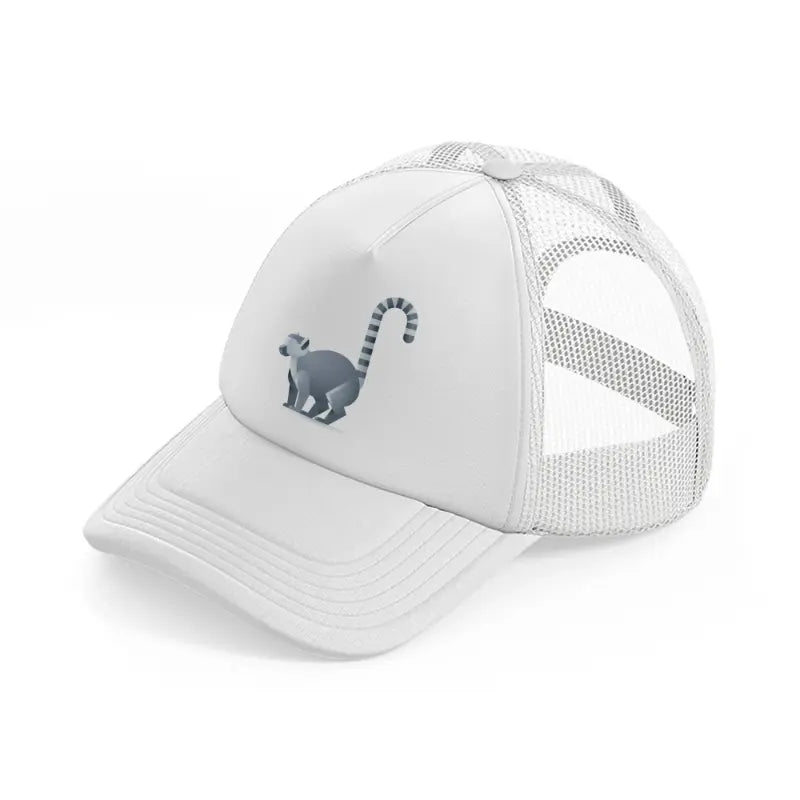 030-lemur-white-trucker-hat