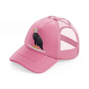 017 eagle pink trucker hat