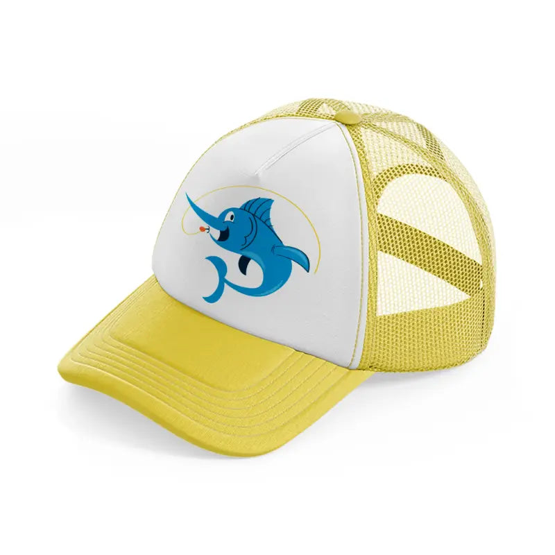fishing fish-yellow-trucker-hat