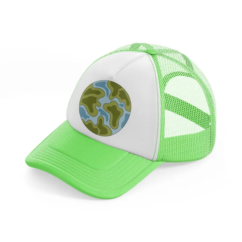 groovy elements-34-lime-green-trucker-hat