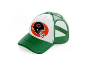 chicago bears helmet-green-and-white-trucker-hat