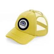 colorado rockies black badge-gold-trucker-hat