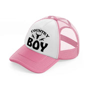 country boy-pink-and-white-trucker-hat
